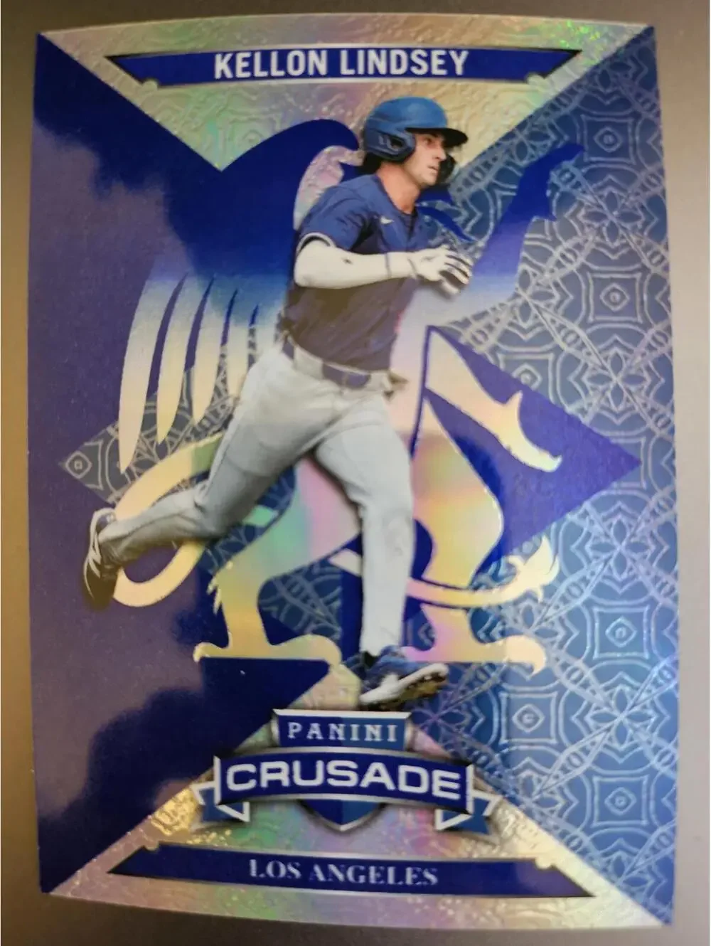2025 Panini Crusade BLUE Kellon Lindsey #39 - Dodgers